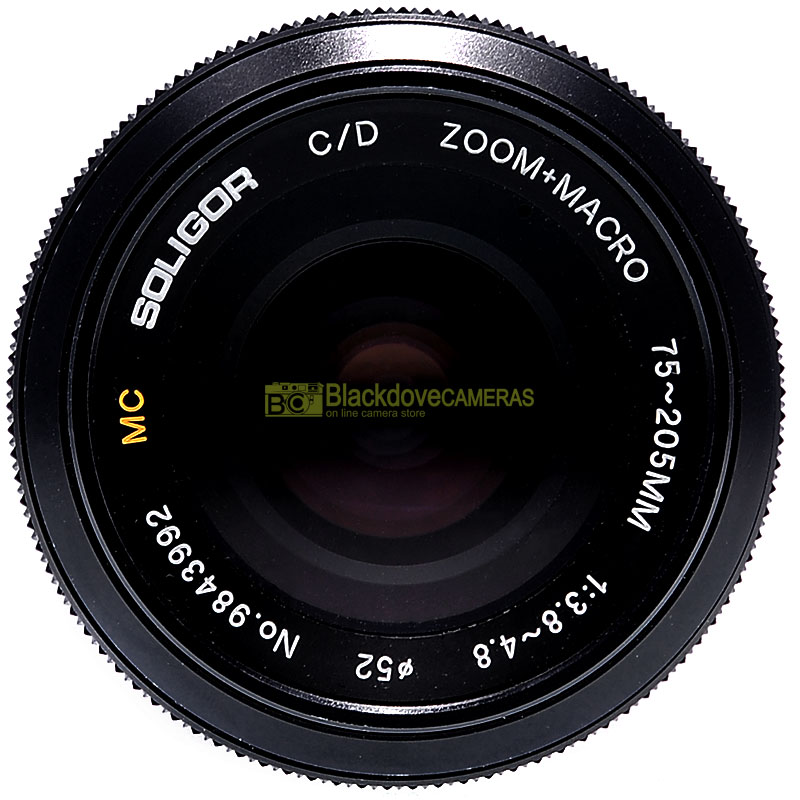 Soligor 75/205mm f3,8-4,8 Macro obiettivo per fotocamere reflex Olympus OM.