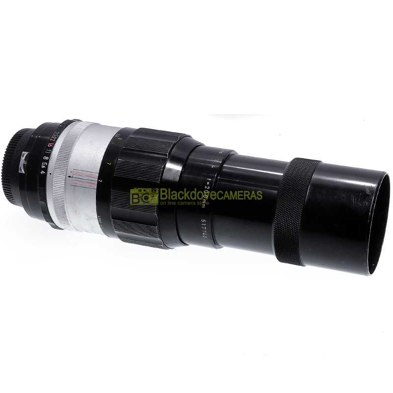 Nikon Nippon Kogaku Nikkor Japan Q Auto 200mm. f4