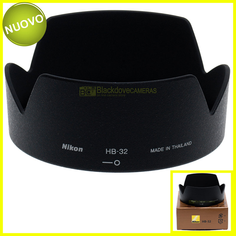 “Nikon paraluce HB-32 per AF-S 18/70mm 18/105mm VR 18/135mm 18/140mm VR ORIGINALE”