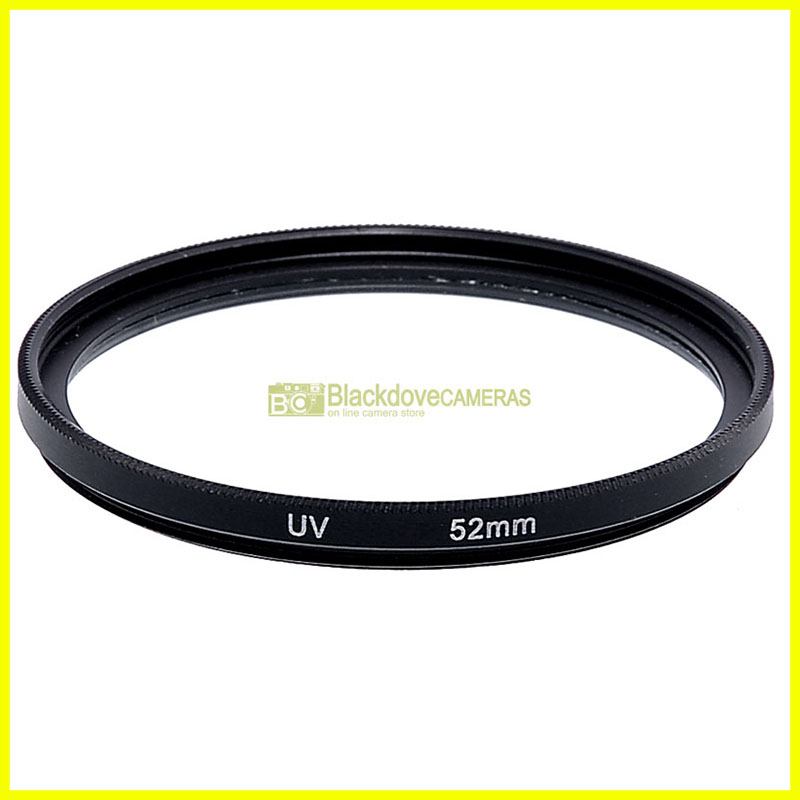 52mm Filtro UV per obiettivi a vite con filetto M52. Lens UltraViolet filter.