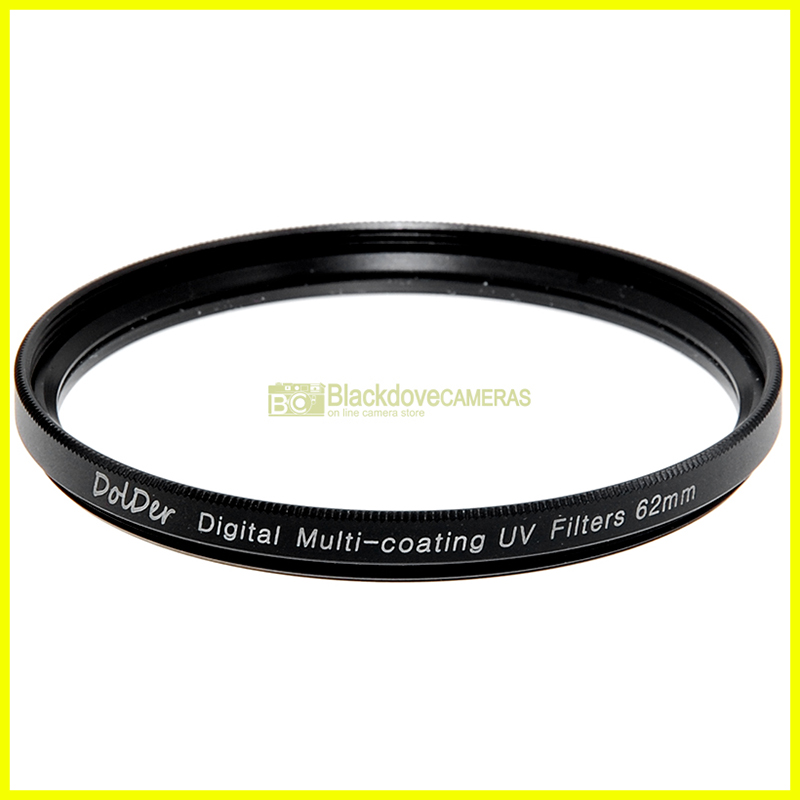 62mm Filtro UV Dolder MC per obiettivi a vite con filetto M62. UltraViolet.