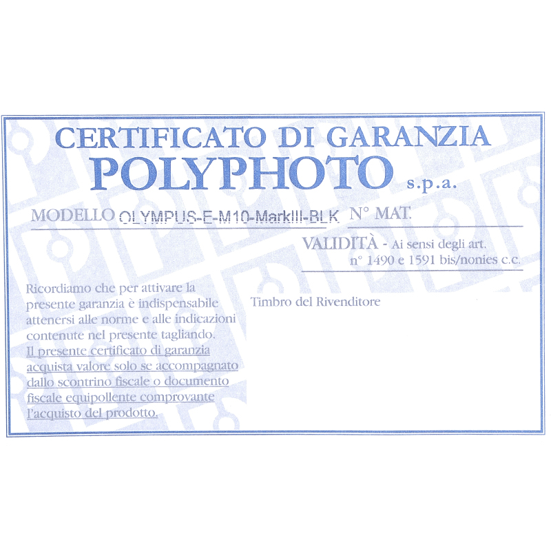 Fotocamera digitale Mirrorless Olympus OM-D E-M10 Mark III micro 4/3. MFT