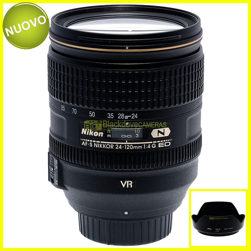 Obiettivo Nikon AF-S Nikkor 24/120mm f4 G ED N VR full frame per fotocamere