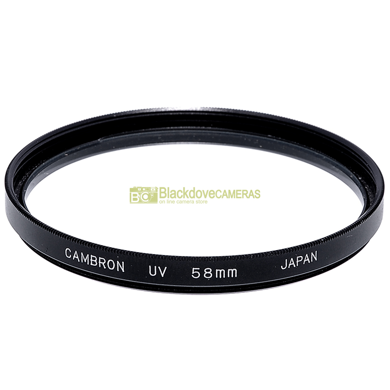 58mm Filtro UV Ultra violetto Cambron a vite M58 Ultraviolet lens filter.