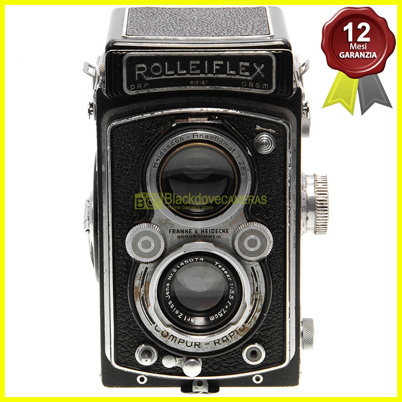 Rollei Automat Model 2 fotocamera reflex biottica con Zeiss Tessar 75mm. f3,5