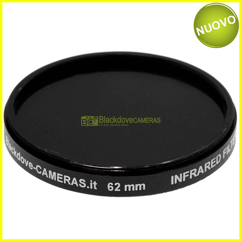 Filtro infrarosso 850nm 62mm Blackdove-cameras- Infrared filter 850 nm cut.