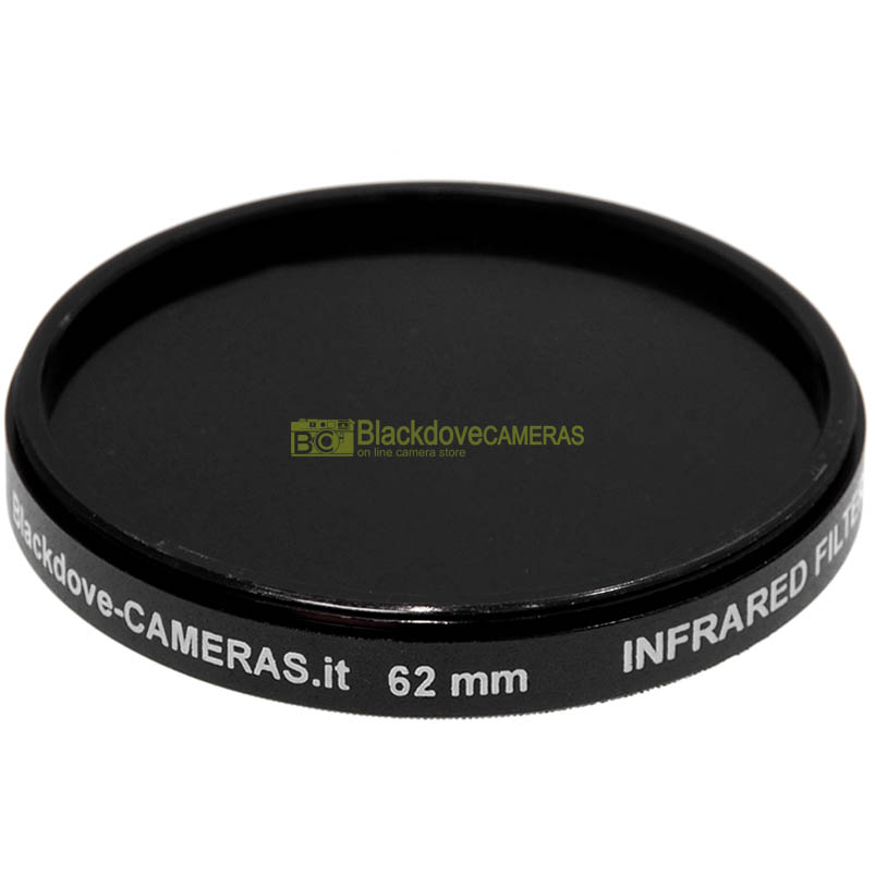 Filtro infrarosso 850nm 62mm Blackdove-cameras- Infrared filter 850 nm cut.