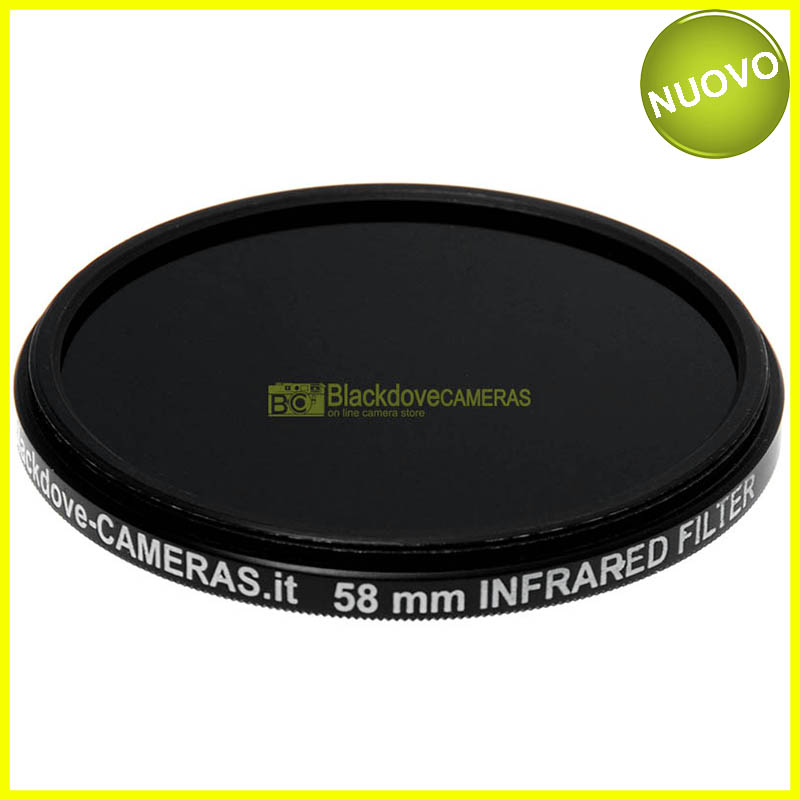 Filtro infrarosso 850nm 58mm Blackdove-cameras- Infrared filter 850 nm cut.