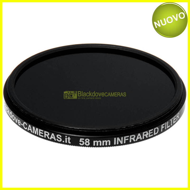 Filtre infrarouge 850nm 58mm Caméras Blackdove - Filtre infrarouge 850 nm coupé.