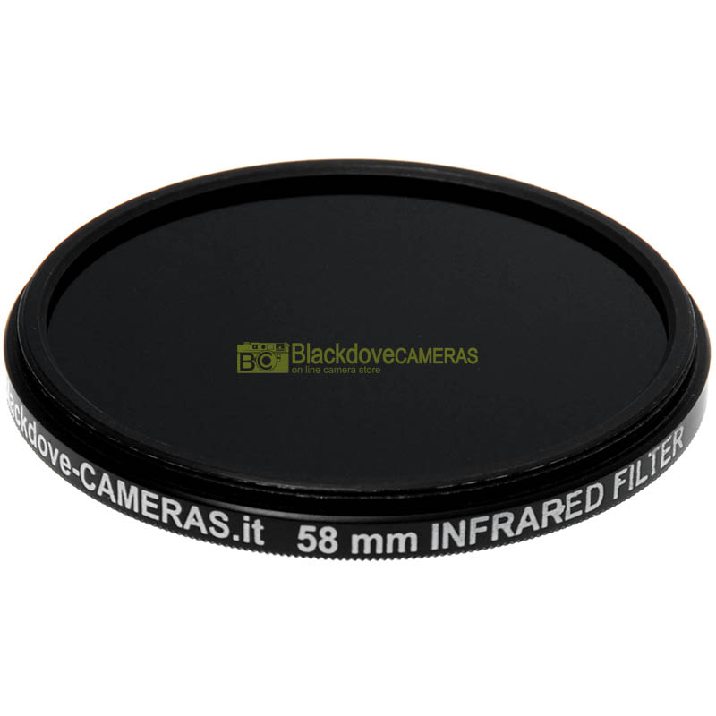 Filtre infrarouge 850nm 58mm Caméras Blackdove - Filtre infrarouge 850 nm coupé.