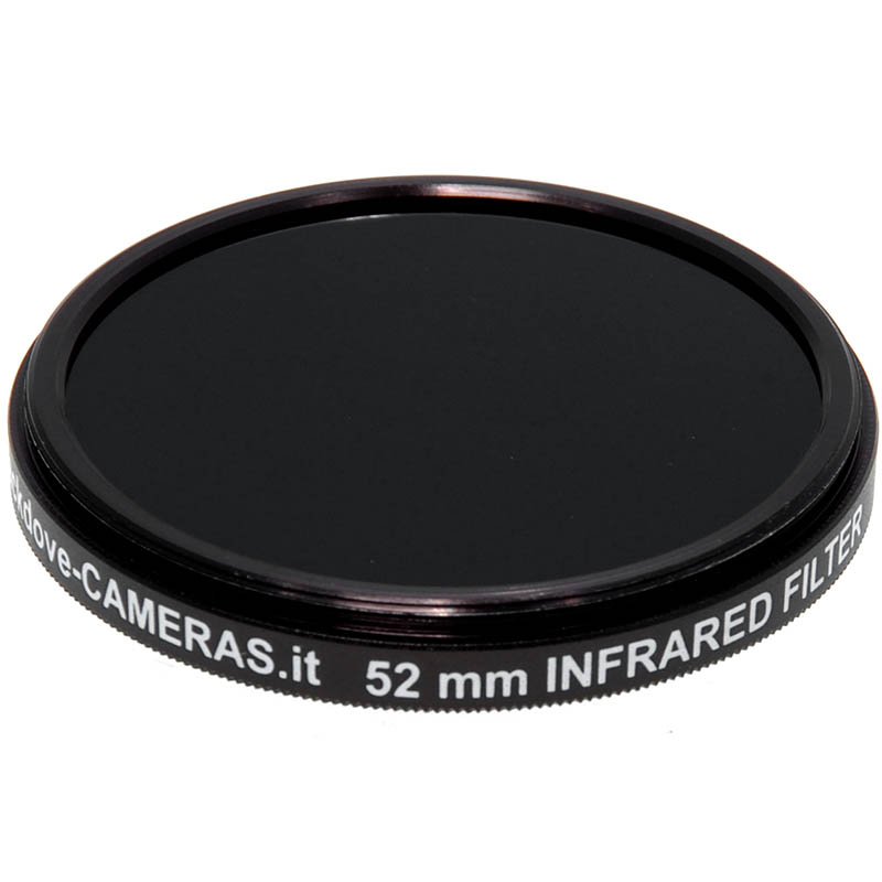 Filtro infrarosso 850nm 52mm Blackdove-cameras- Infrared filter 850 nm cut. IR