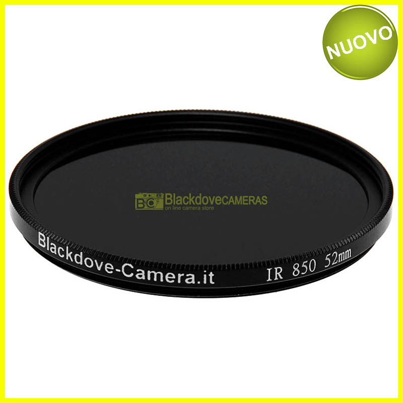 Filtro infrarosso 850nm 52mm Blackdove-cameras- Infrared filter 850 nm cut. IR