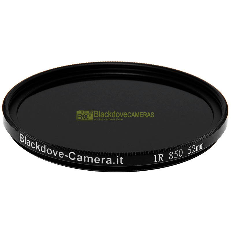 Filtro infrarosso 850nm 52mm Blackdove-cameras- Infrared filter 850 nm cut. IR