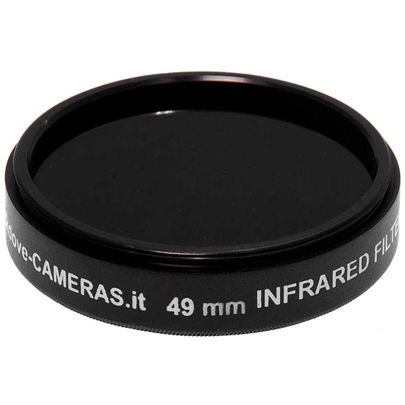 Filtro infrarosso 850nm 49mm Blackdove-cameras- Infrared filter 850 nm cut. 