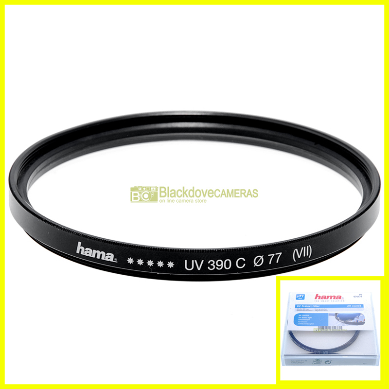 77mm Filtro UV 390 C (VII) Hama a vite M77. Lens UltraViolet photo filter