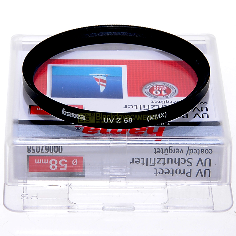 58mm UV-Filter (MMX) Hama Schraube M58. Objektiv UV-Fotofilter