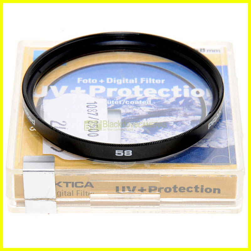 58mm Filtro UV Coated Praktica a vite M58. Lens UltraViolet photo filter