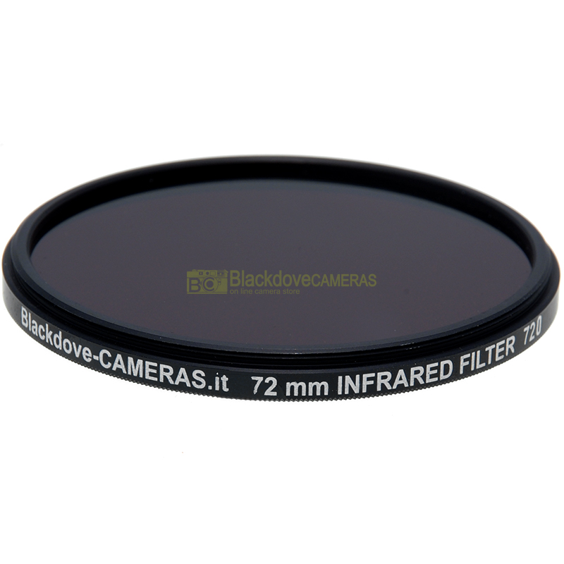 Filtro infrarosso 720nm 72mm Blackdove-cameras- Infrared filter 720 nm cut. IR