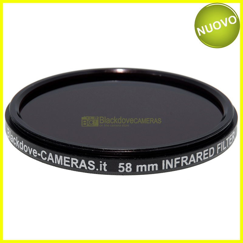 Filtro infrarosso 720nm 58mm Blackdove-cameras- Infrared filter 720 nm cut. IR