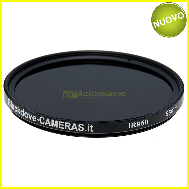 Filtro infrarosso 950nm 58mm Blackdove-cameras Infrared filter 950 nm cut