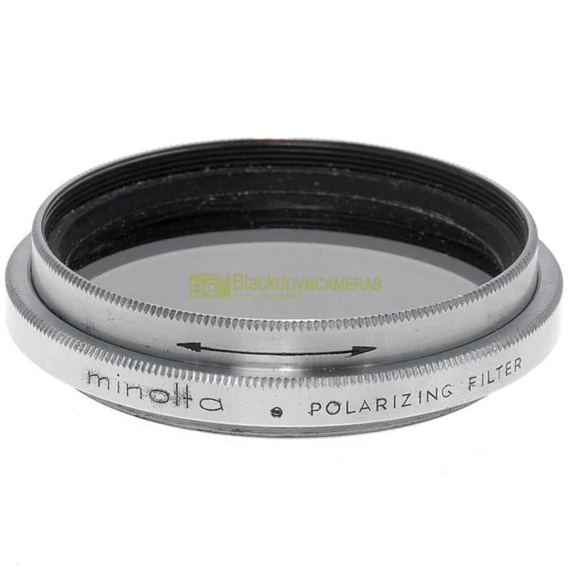 Filtro polarizzatore Vintage Minolta 55mm per obiettivi a vite M55 da collezione