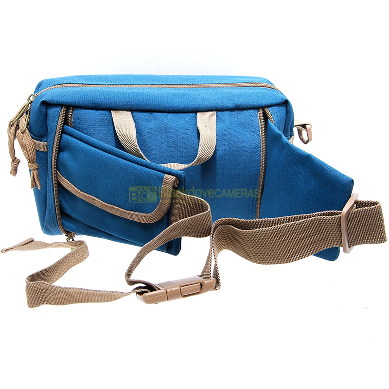 Borsa - marsupio Conty's per fotocamere obiettivi e accessori cm 7x15x24 interno