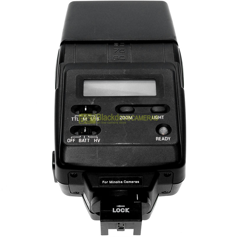 Flash Metz 40AF-4M TTL per fotocamere Minolta Dynax e Maxxum analogiche.