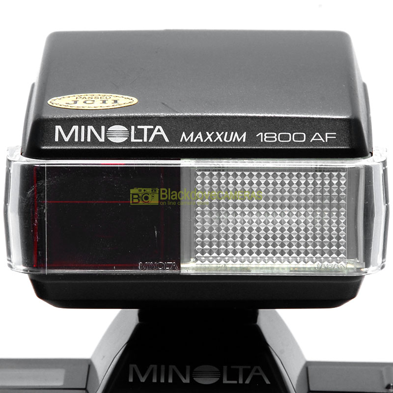 “Minolta flash 1800AF TTL per fotocamere a pellicola autofocus e manual focus”