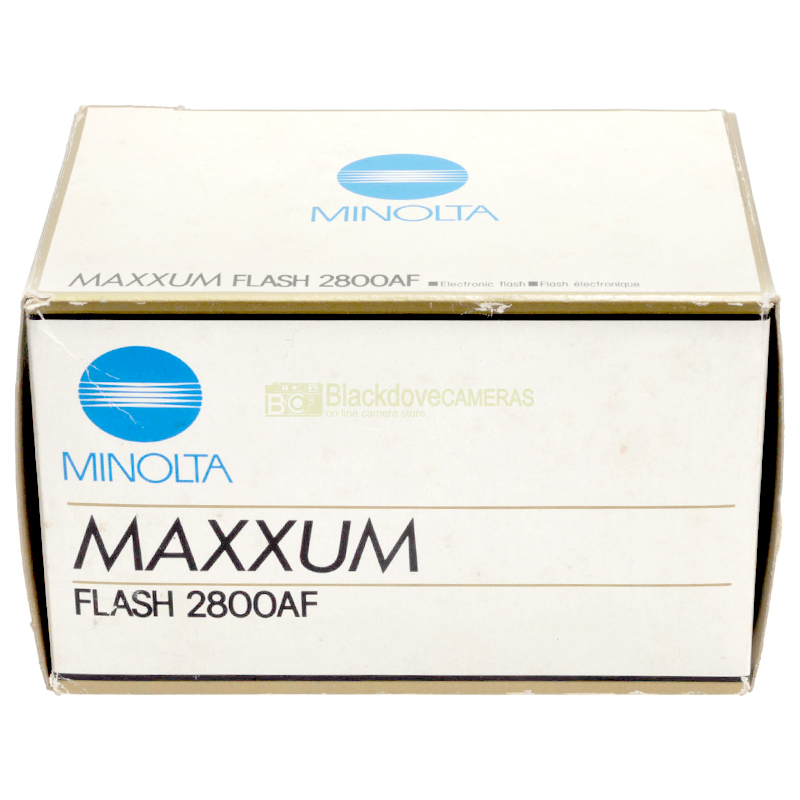 “Minolta flash 2800AF TTL per fotocamere a pellicola autofocus e manual focus”
