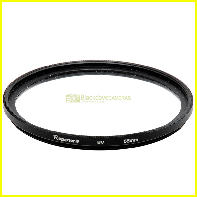 55mm Filtro UV Reporter a vite M55. Ultra Violet lens filter.
