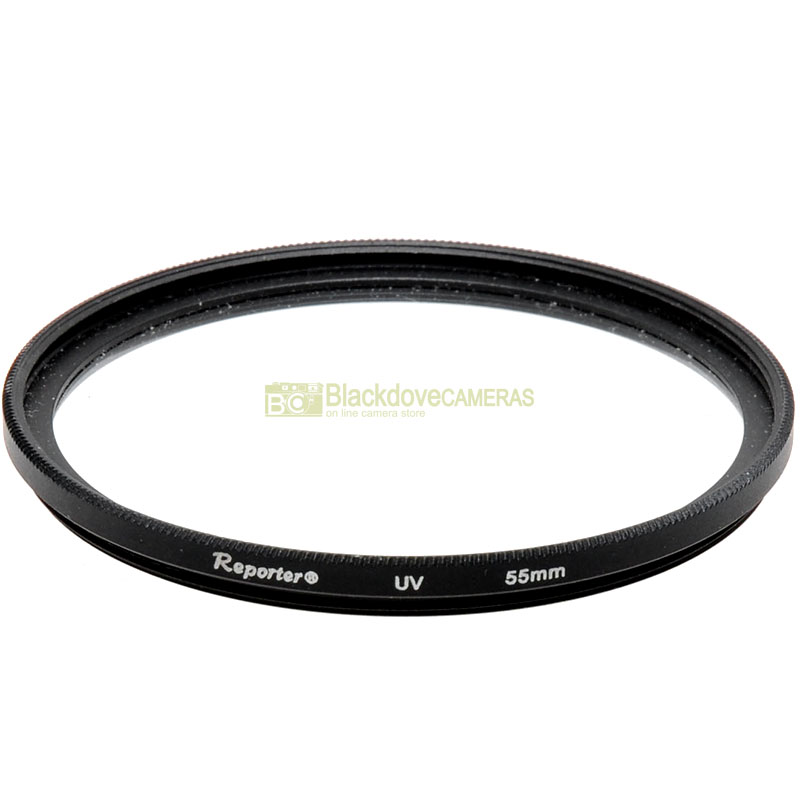 55mm Filtro UV Reporter a vite M55. Ultra Violet lens filter.