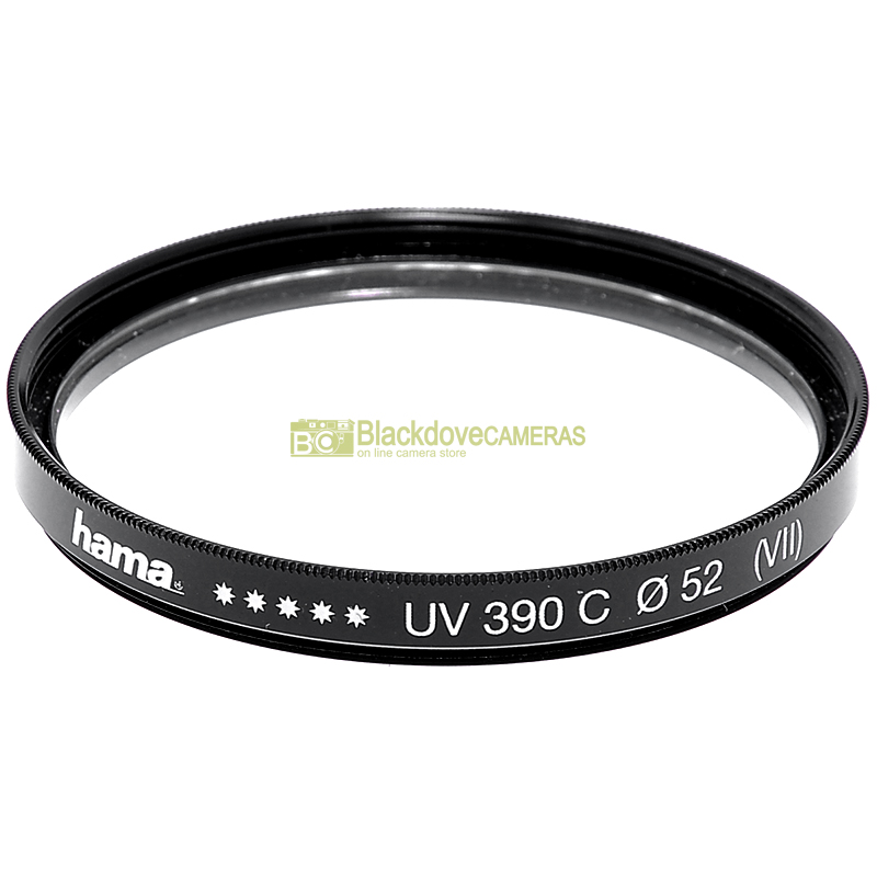 52mm Filtro UV 390 C (VII) Hama a vite M52. Ultra Violet camera lens filter.