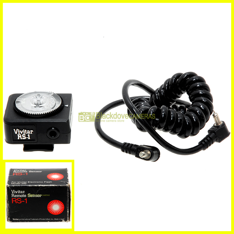 Vivitar remote sensor RS-1 per flash 192 Auto. Sensore per montaggio off camera.