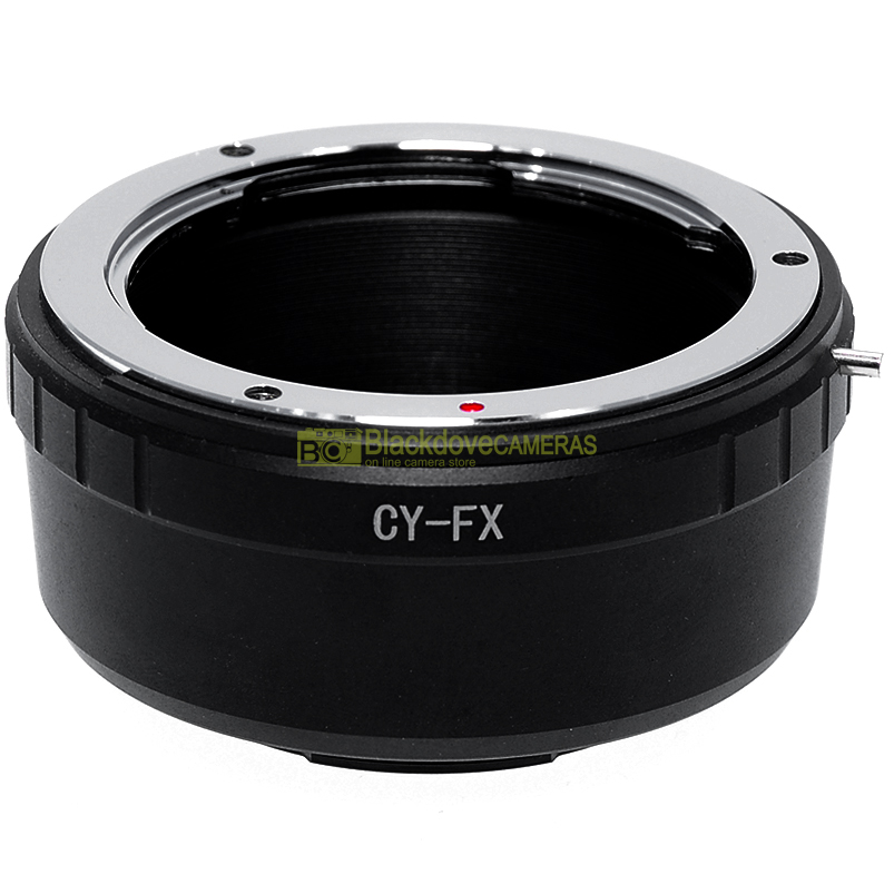 Adapter per obiettivi Contax/Yashica adaptall su fotocamere Fuji X. Adattatore.