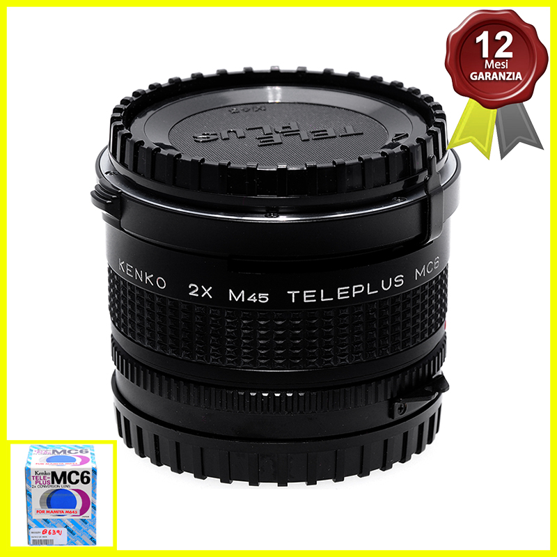 Moltiplicatore di focale 2x Kenko Teleplus MC6 per fotocamere Mamiya M645 6x4,5