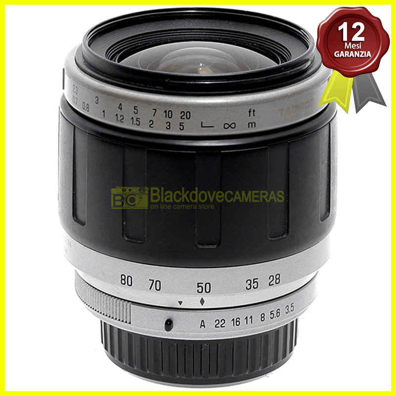 “Pentax AF zoom Tamron 28/80mm. f3,5-5,6, per fotocamere a pellicola e digitali.”