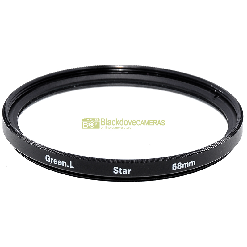 58mm filtro Star Green L HD per obiettivi a vite M58. Star lens filter