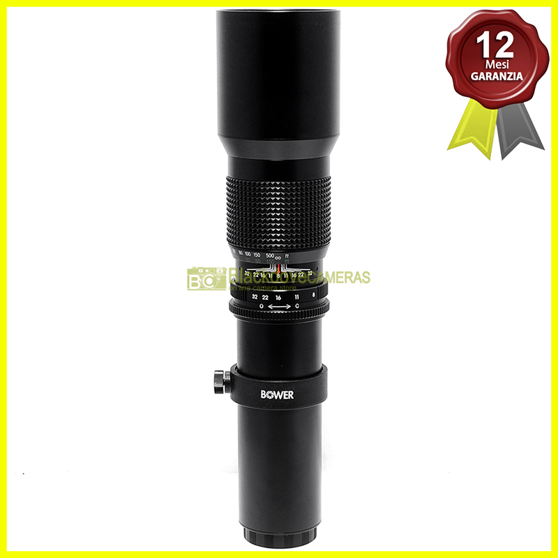 Bower 500mm. f8 G MC Tele obiettivo con innesto T2 per Nikon Canon Pentax Fuji