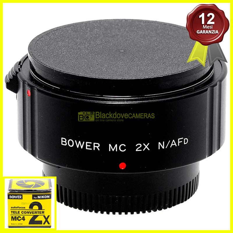 Moltiplicatore focale 2x Bower Tele Converter MC4 per obiettivi Nikon AF