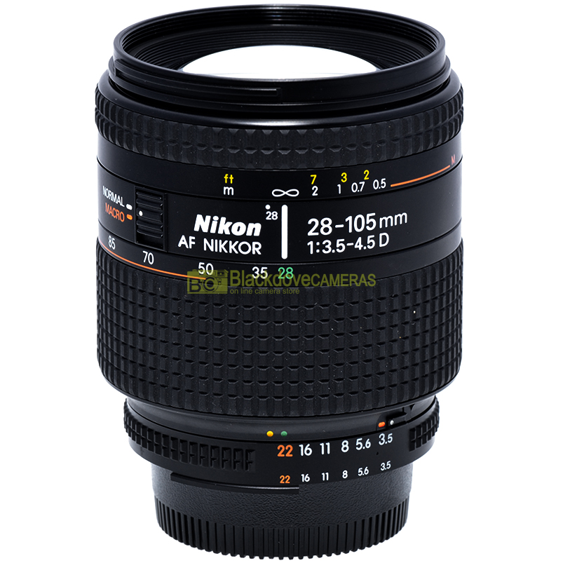 Obiettivo Nikon AF-D Nikkor 28/105mm f3,5-4,5 macro usato per fotocamere reflex