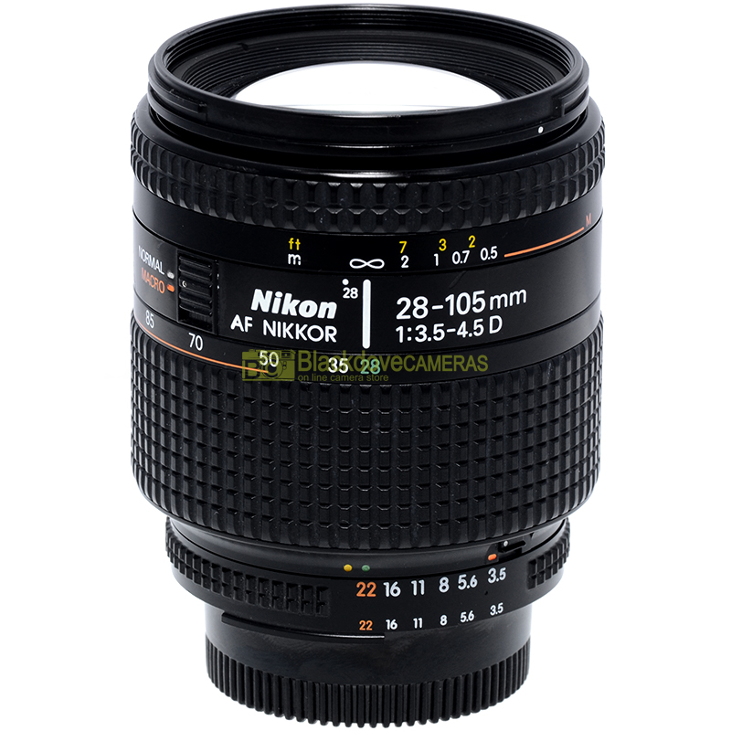 Obiettivo Nikon AF-D Nikkor 28/105mm f3,5-4,5 macro usato per fotocamere reflex