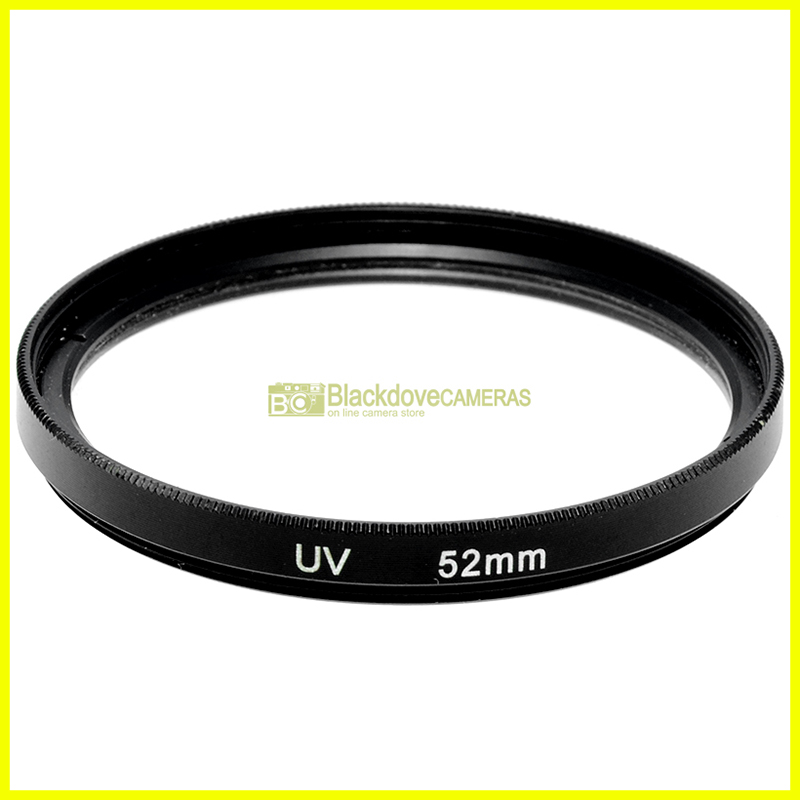 52mm Filtro UV a vite M52. Ultra Violet camera lens filter.