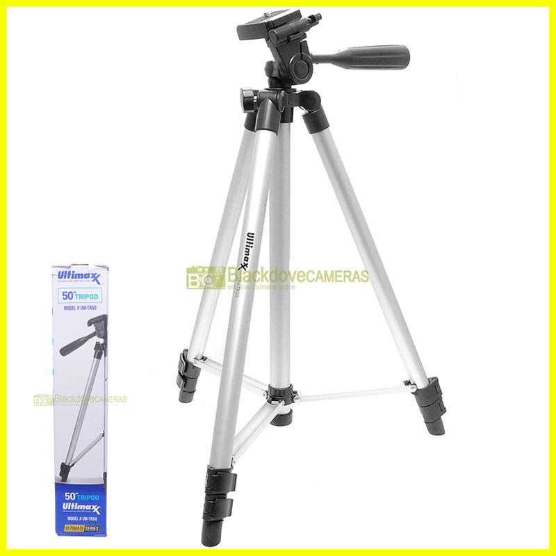 Treppiede Ultimaxx 50 Tripod. Cavalletto per fotocamere cm. 42/120. Cavalletto