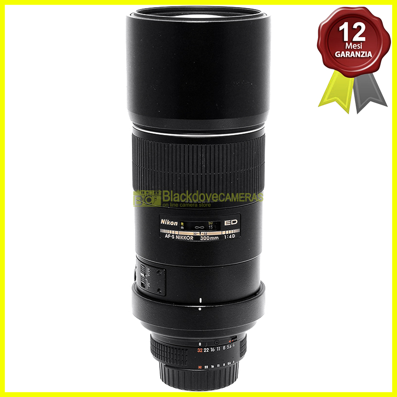 Nikon AF-S Nikkor 300mm f4 D ED Teleobiettivo Full Frame per fotocamere reflex