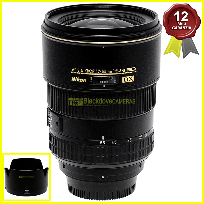 Nikon AF-S Nikkor 17/55mm f2,8 G ED DX obiettivo professional per fotocamere APS