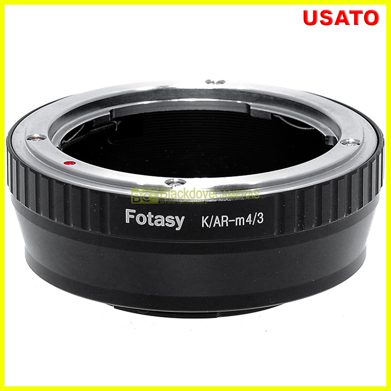 Adattatore per obiettivi Konica su fotocamere Micro 4/3. Anello adapter MFT