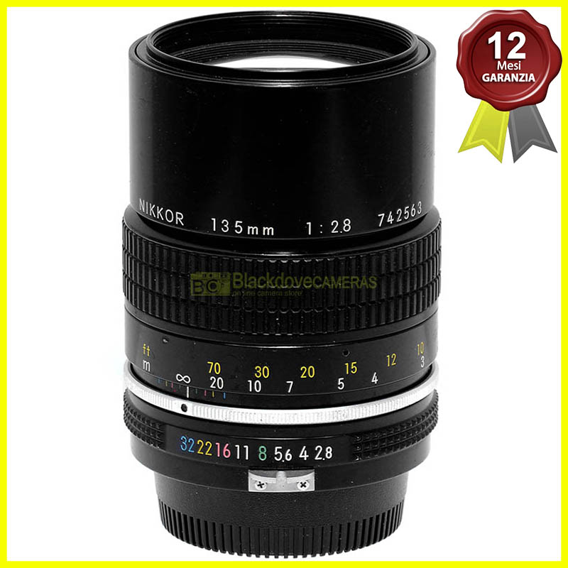 Nikon AI Nikkor 135mm f2,8 Tele obiettivo per fotocamere reflex. Usato.