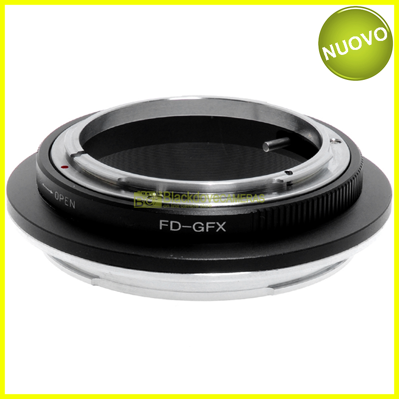“Anello adapter per montare ottiche Canon FD su corpi Fuji GFX. Adattatore.”