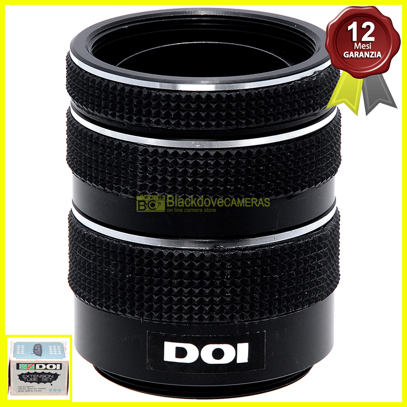 Kit 3 anelli distanziatori per riprese macro DOI innesto a vite M42 Close-up