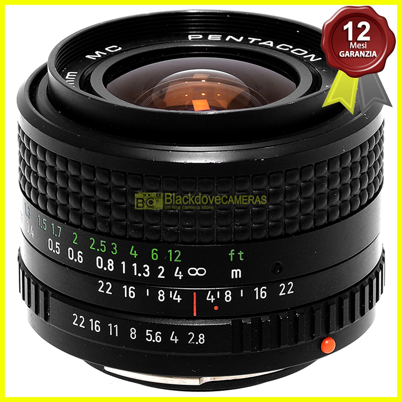 Pentacon Prakticar MC 28mm f2,8 Obiettivo per fotocamere a pellicola Praktica PB
